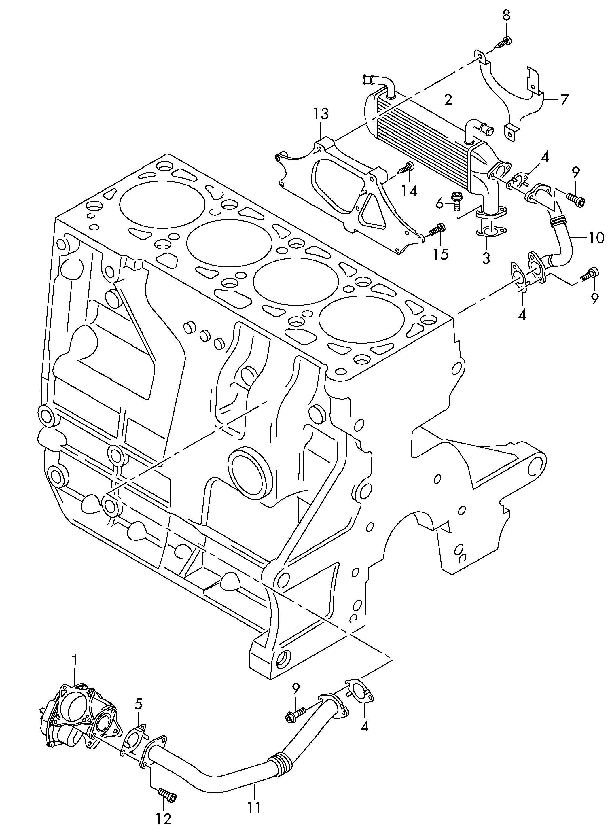 VAG 03L131547N - Прокладка, клапан возврата ОГ unicars.by