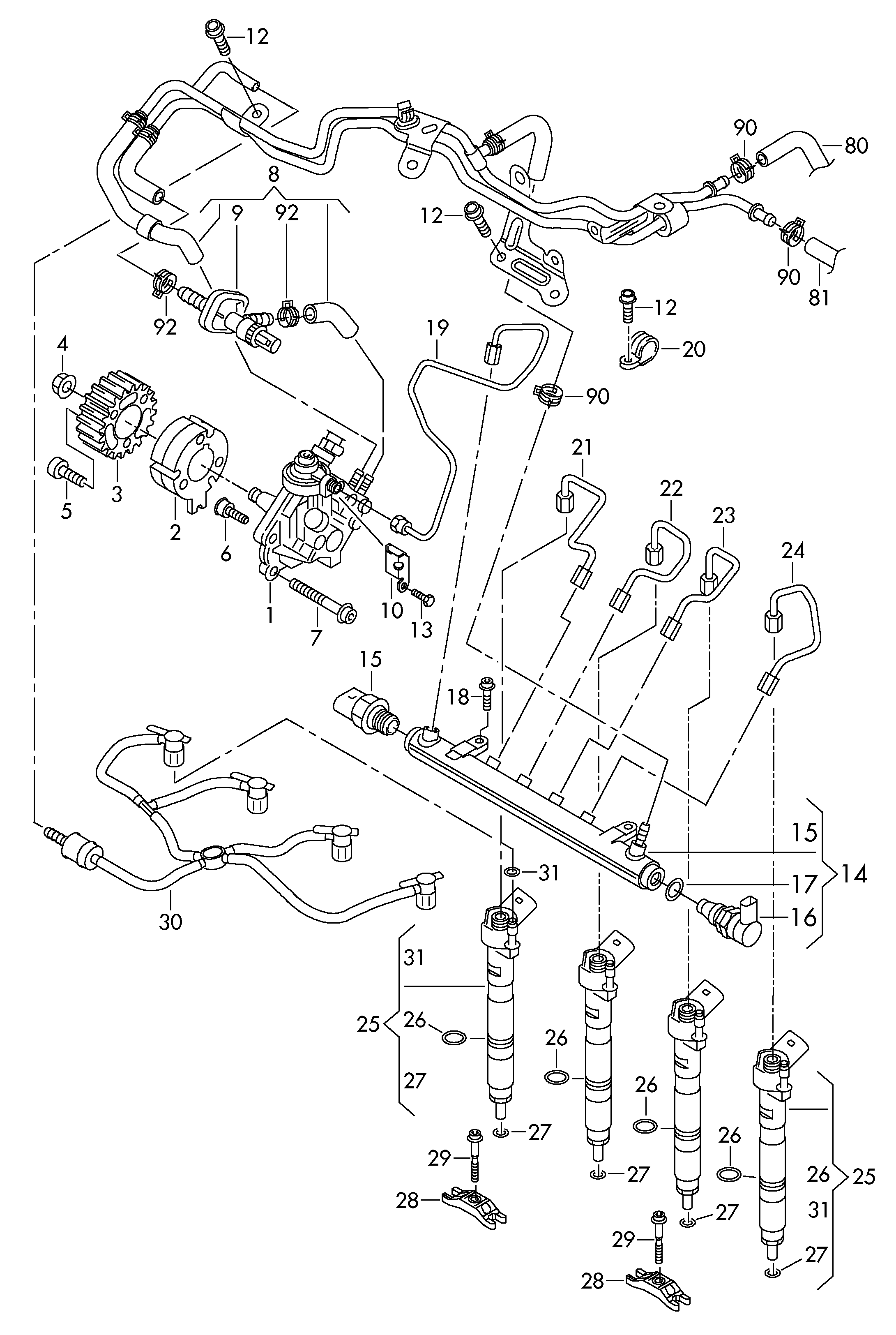 VAG 03L 130 277 C - Форсунка инжекторная unicars.by