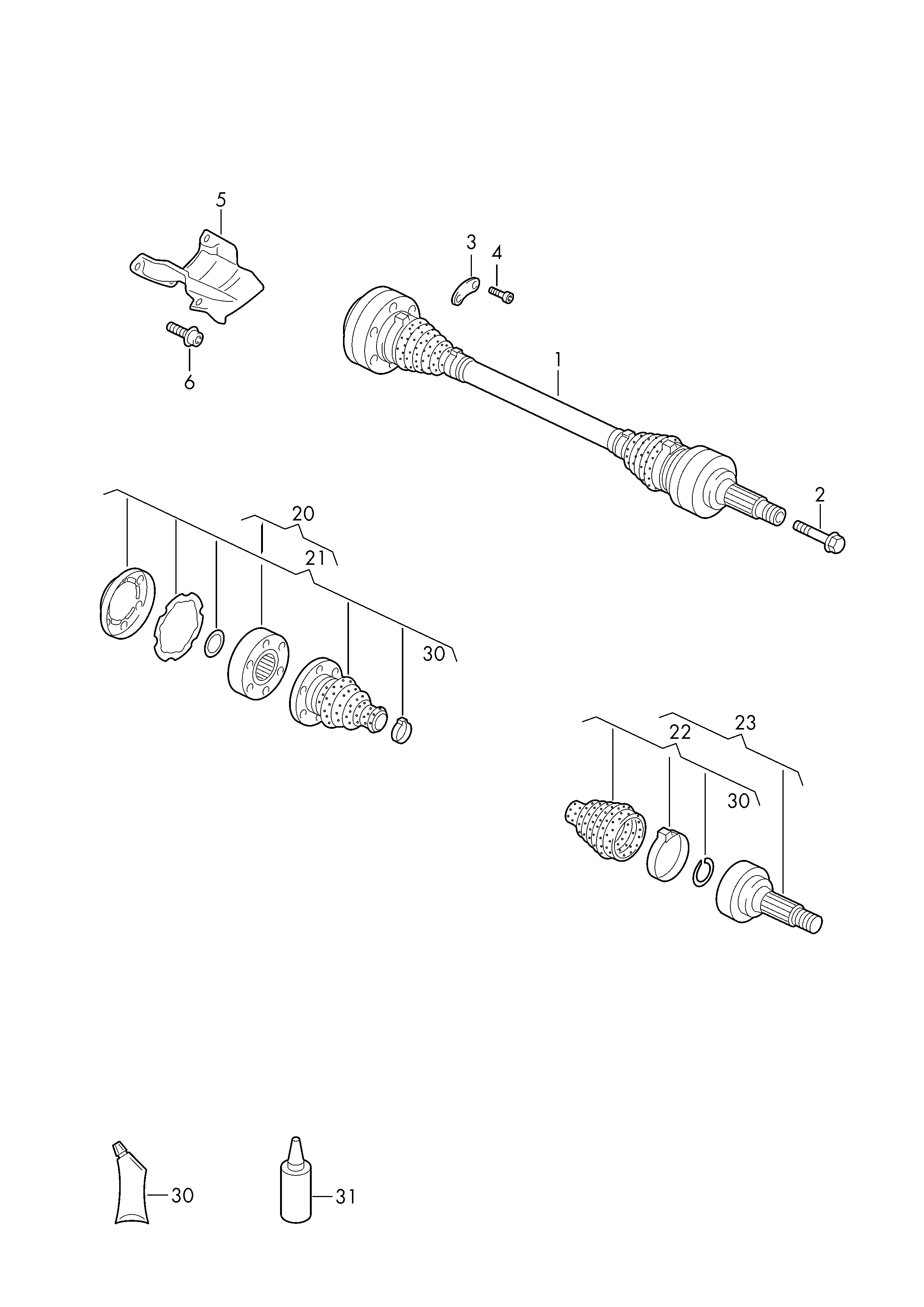 VW 4E0 598 203 A - Пыльник, приводной вал unicars.by