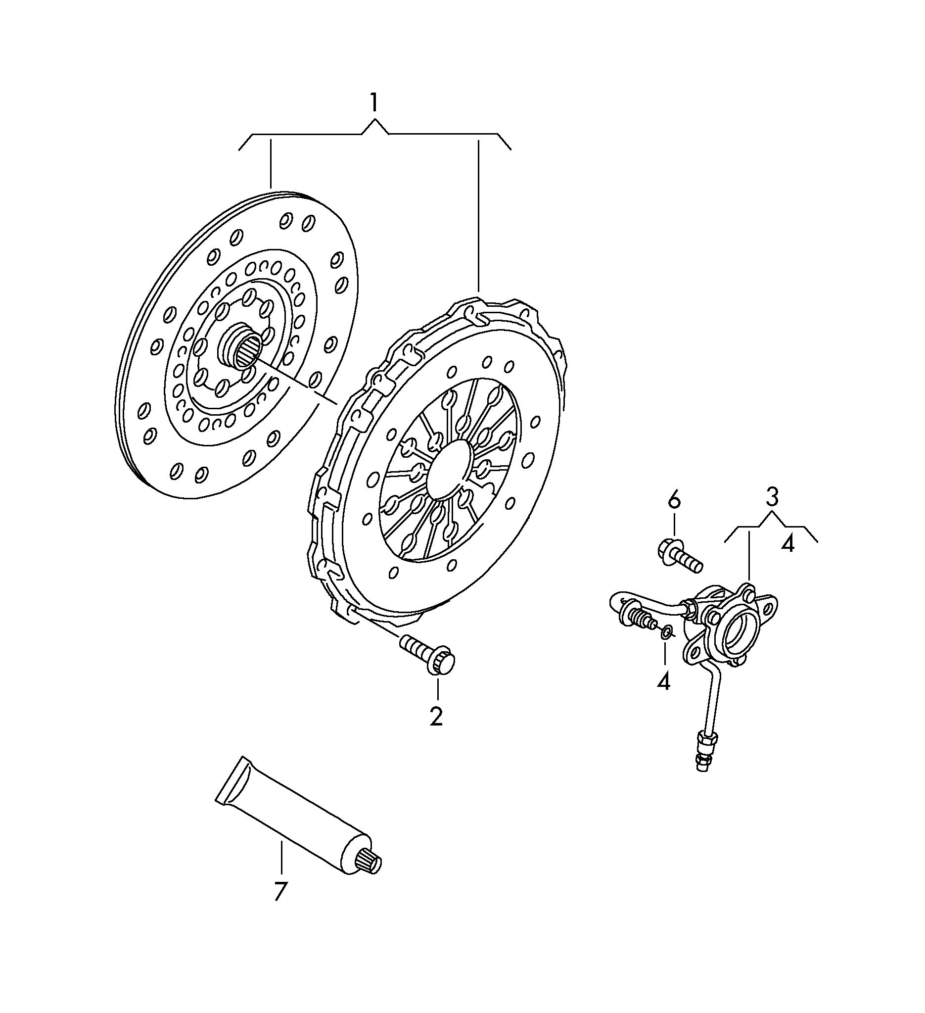 AUDI 070 141 015N - Комплект сцепления unicars.by