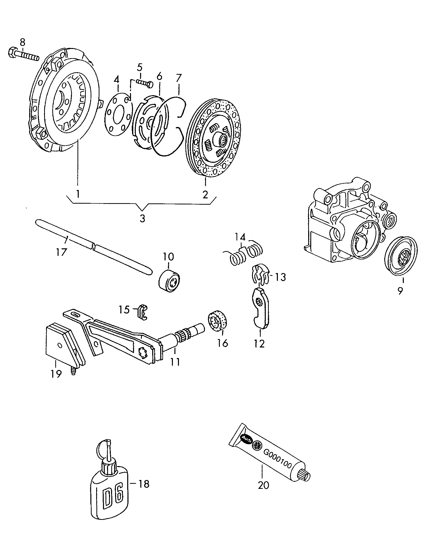 VW 067 141 026 B - Нажимной диск сцепления unicars.by