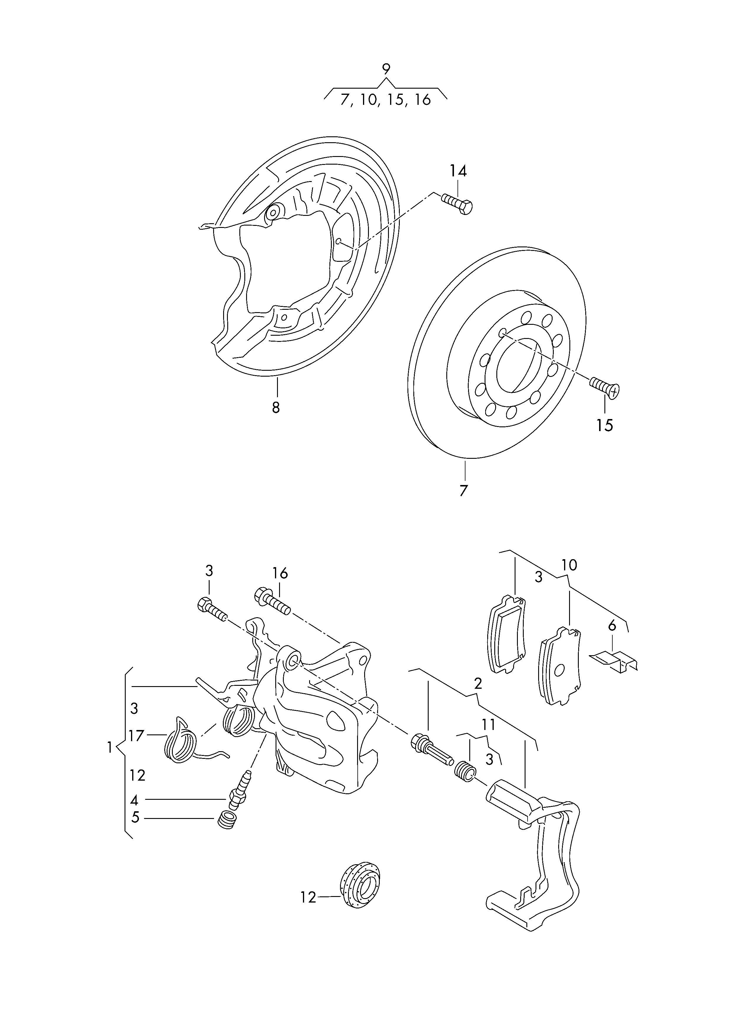 Seat 5K0698231A - Комплектующие для колодок дискового тормоза unicars.by