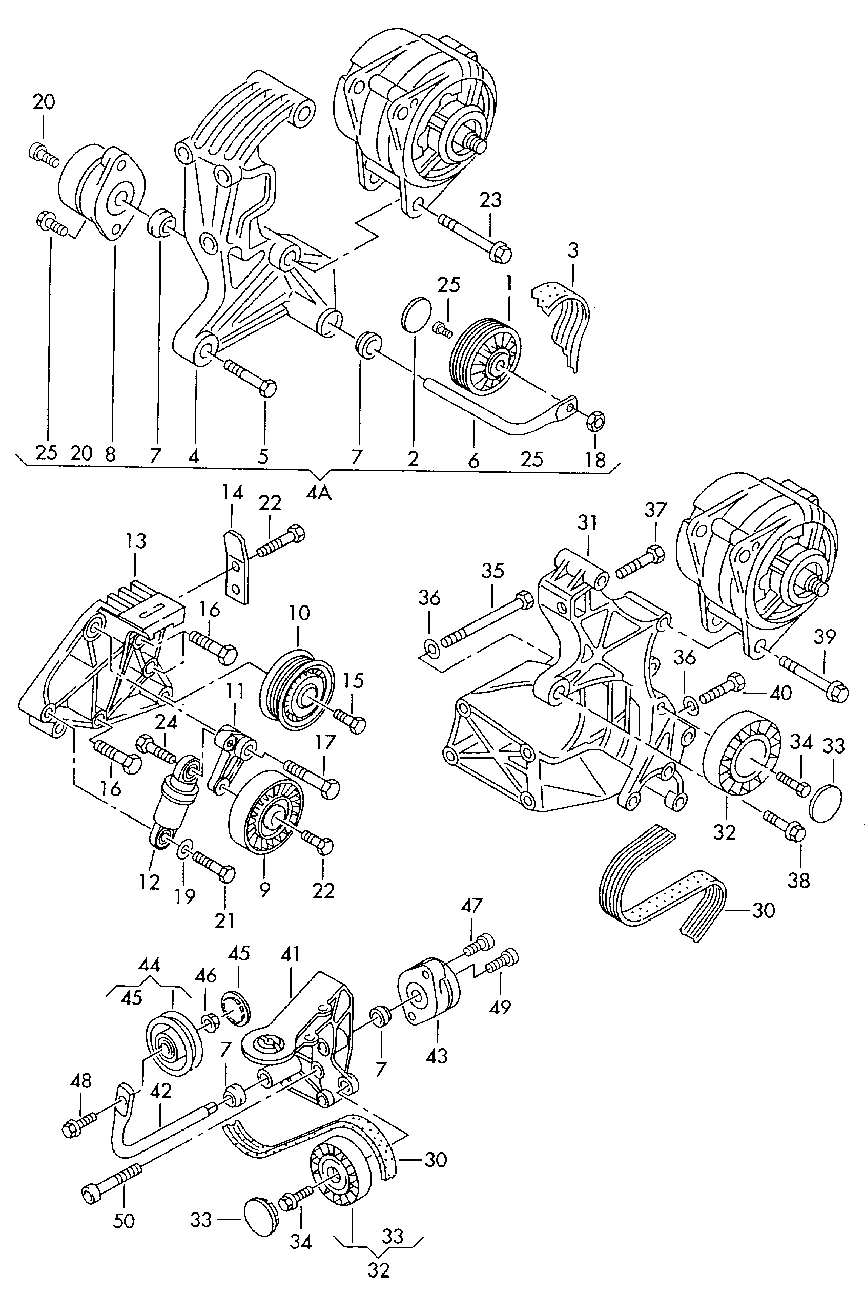 Seat 074 145 299 A - Виброгаситель, поликлиновый ремень unicars.by