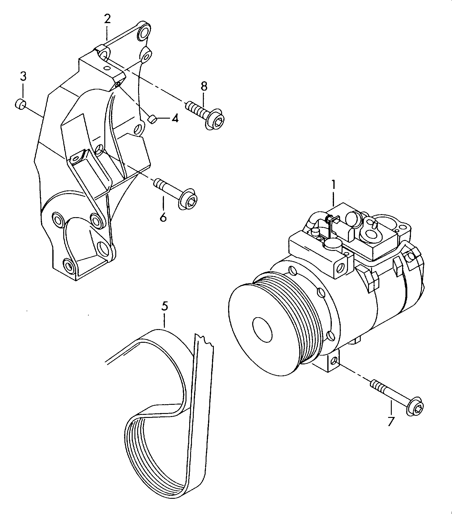 AUDI 7L6 820 803 H - Компрессор кондиционера unicars.by