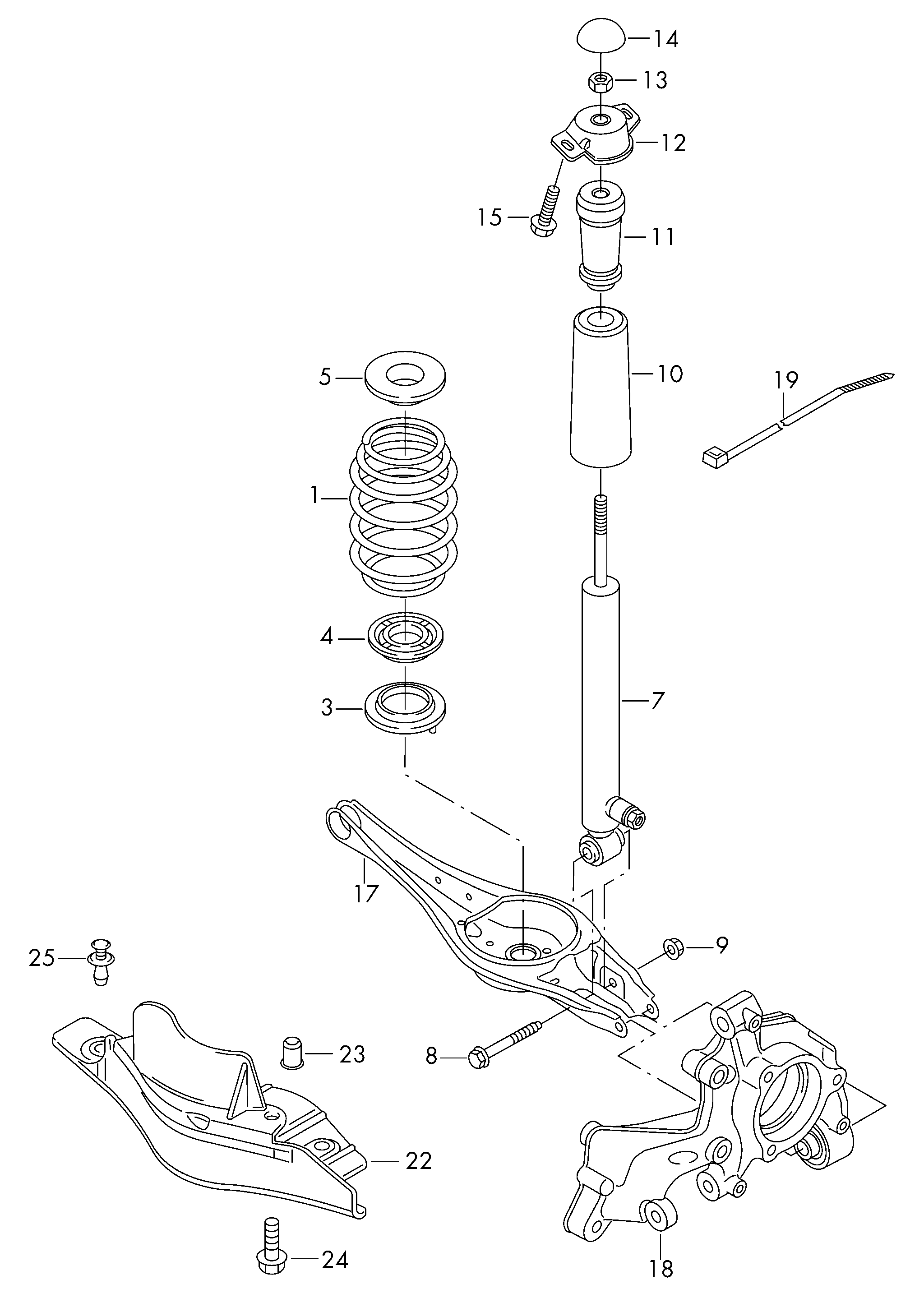 VAG 5Q0 513 045 AK - Амортизатор unicars.by