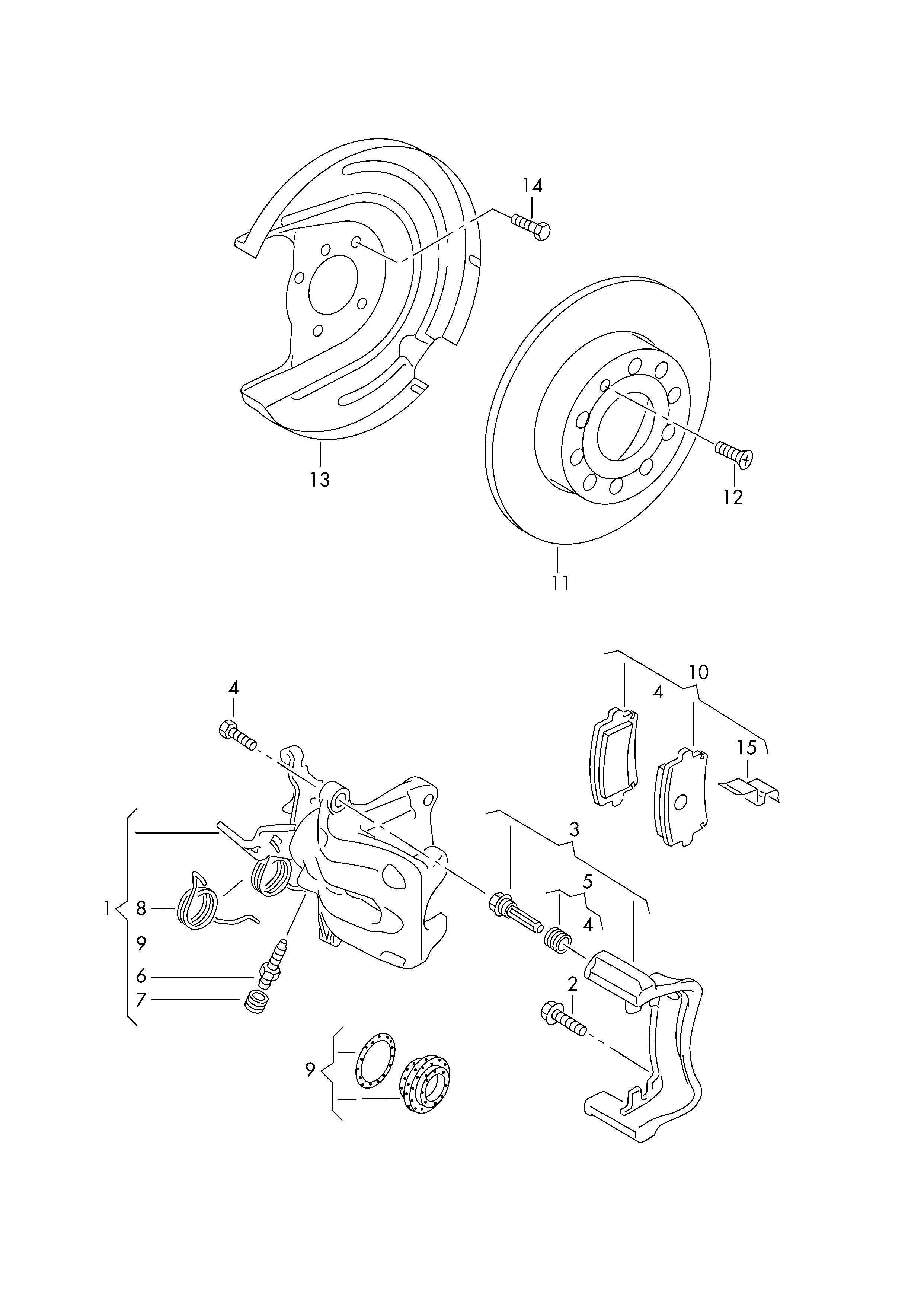 Seat 1K0 698 451 K - Тормозные колодки, дисковые, комплект unicars.by