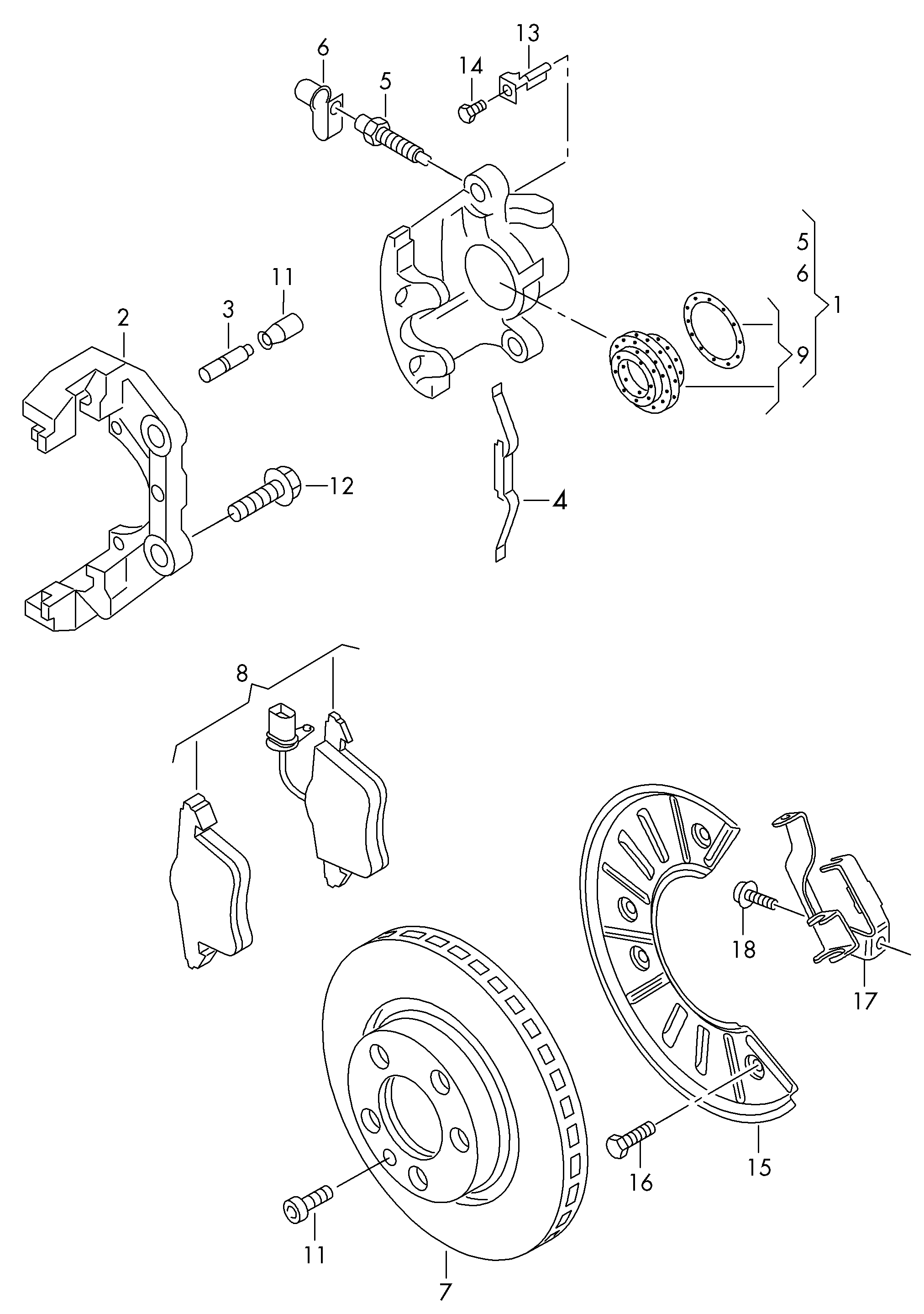 Seat 7L6698151F - Тормозные колодки, дисковые, комплект unicars.by