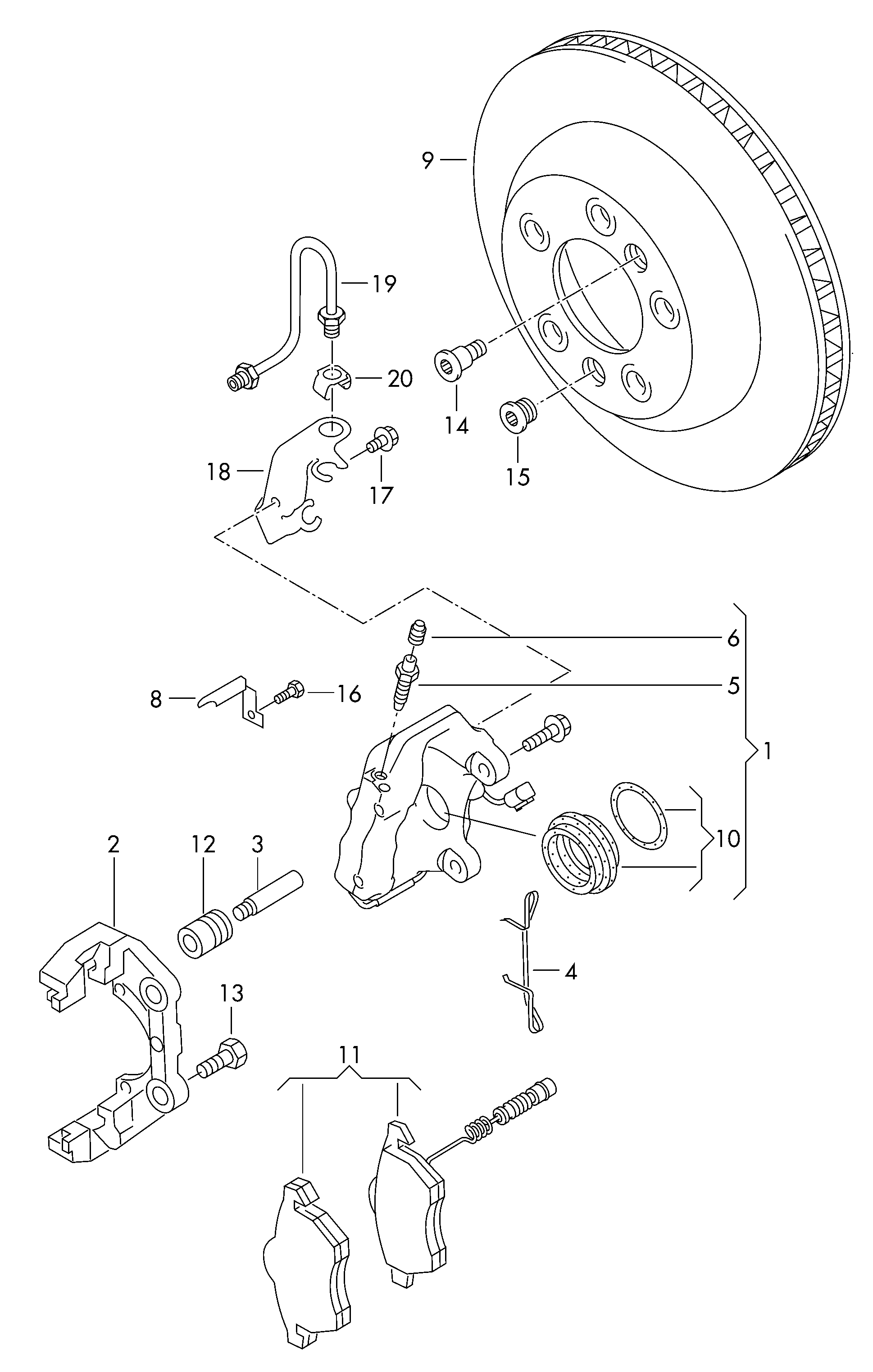 AUDI 7L6615423 - Тормозной суппорт unicars.by