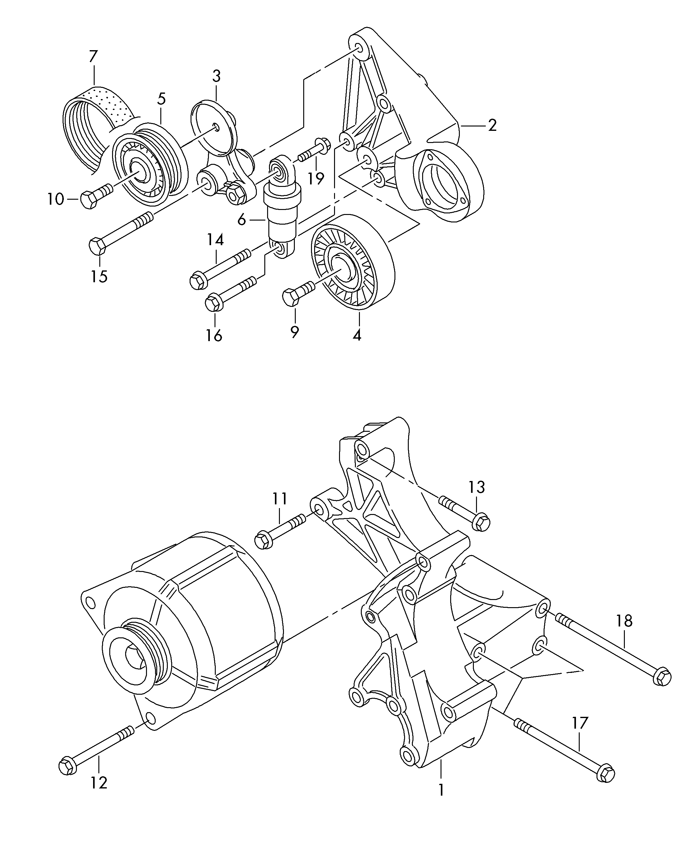 Skoda 076 145 278 - Ролик, поликлиновый ремень unicars.by