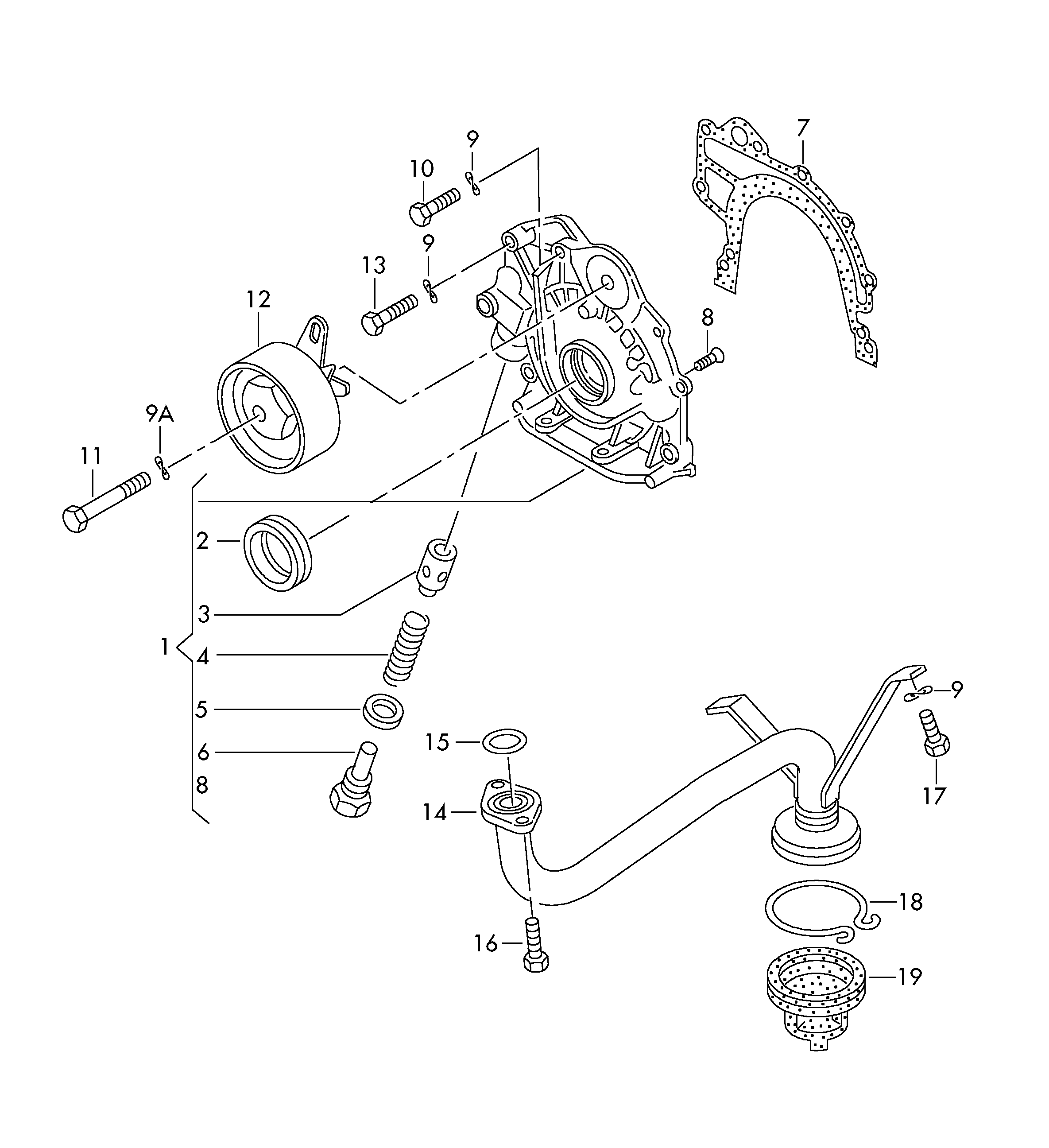 Skoda 074.109.243F - Натяжной ролик, зубчатый ремень ГРМ unicars.by