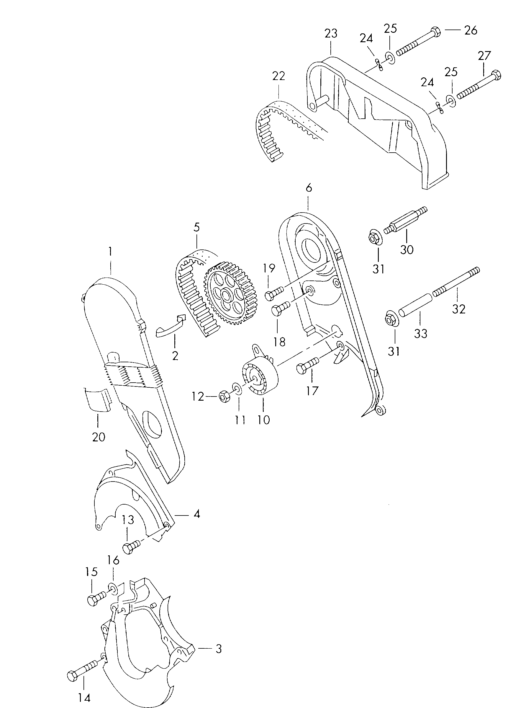 VW 074 130 113 J - Зубчатый ремень ГРМ unicars.by