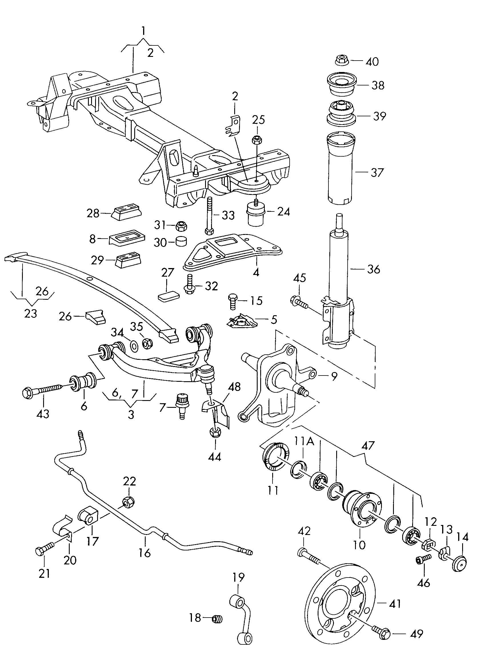 Seat 2D0411041B - Втулка стабилизатора unicars.by