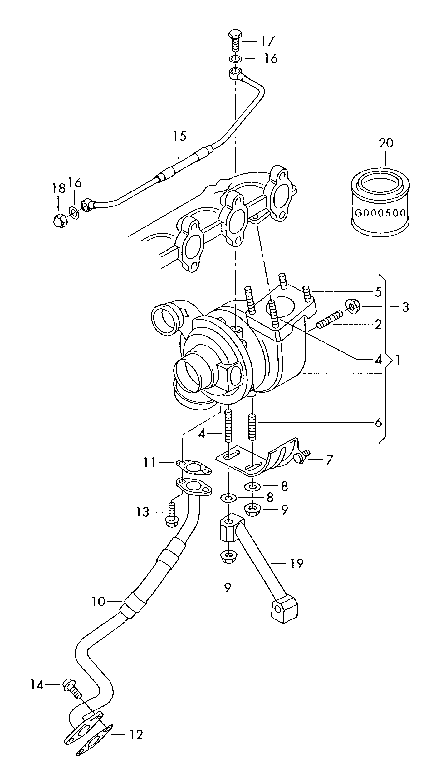 VAG 074145701D* - Турбина, компрессор unicars.by