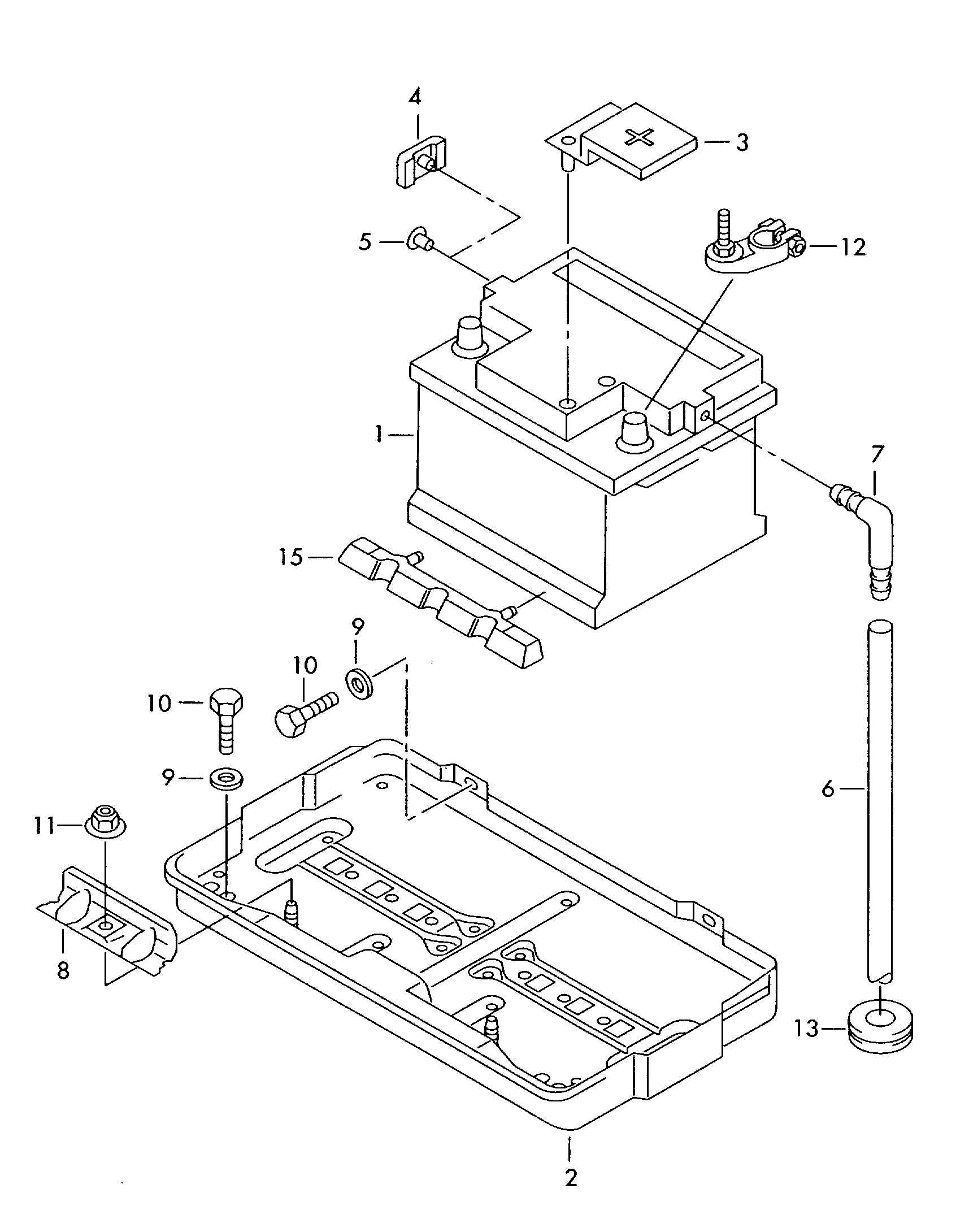 Seat 000915105DK - Стартерная аккумуляторная батарея, АКБ unicars.by