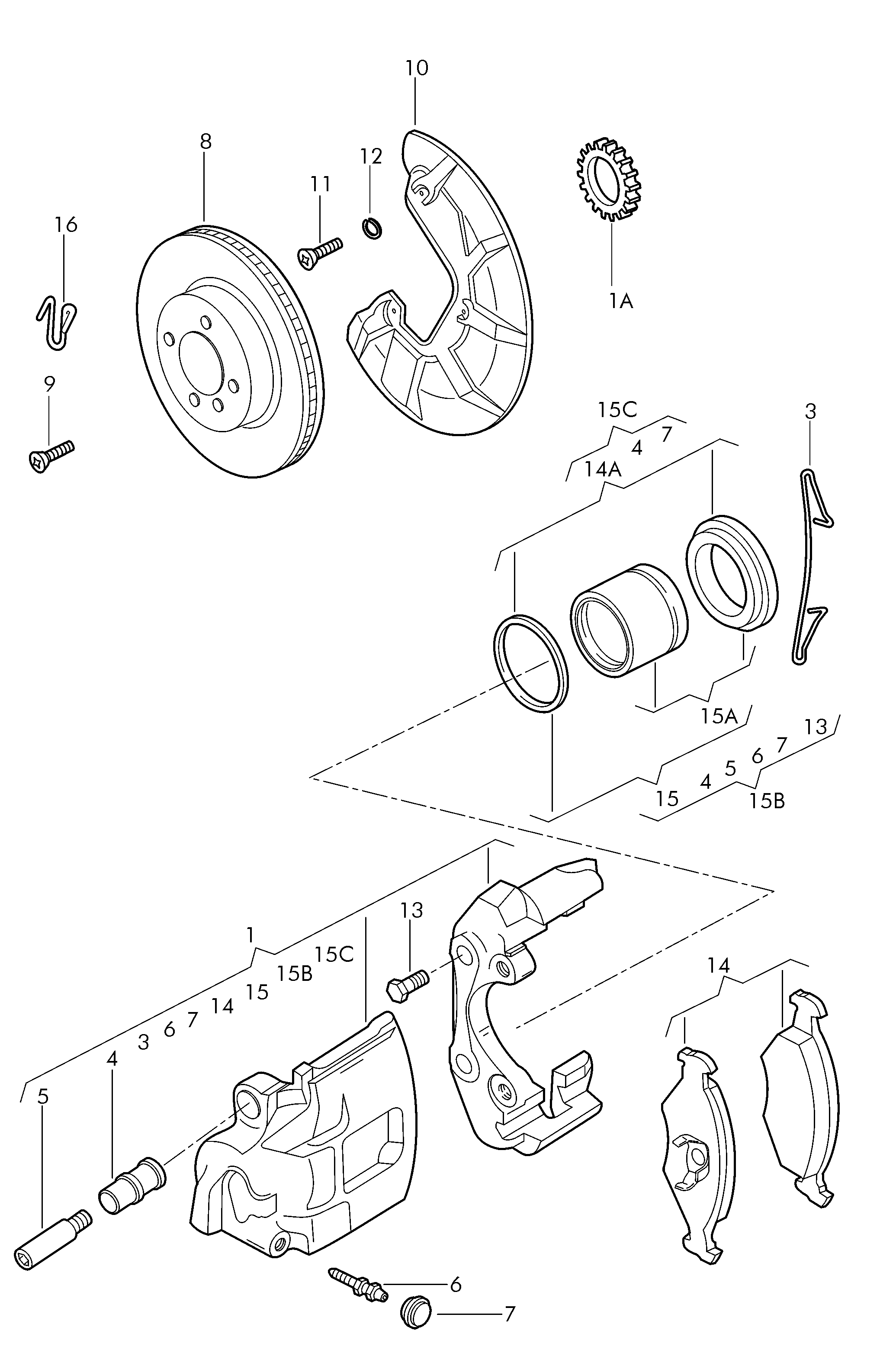 Skoda 374 698 151 - Тормозные колодки, дисковые, комплект unicars.by