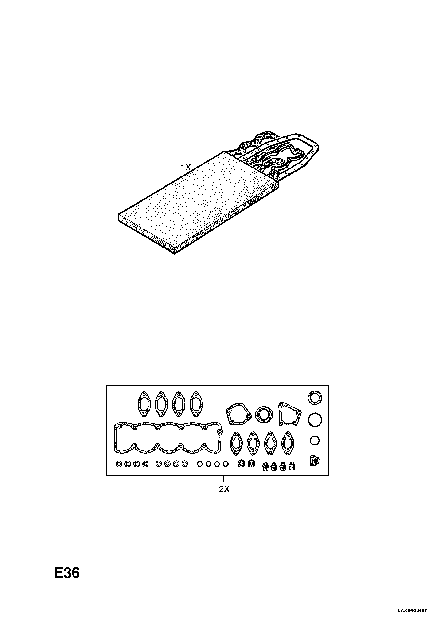 Opel 45 02 798 - Комплект прокладок, головка цилиндра unicars.by