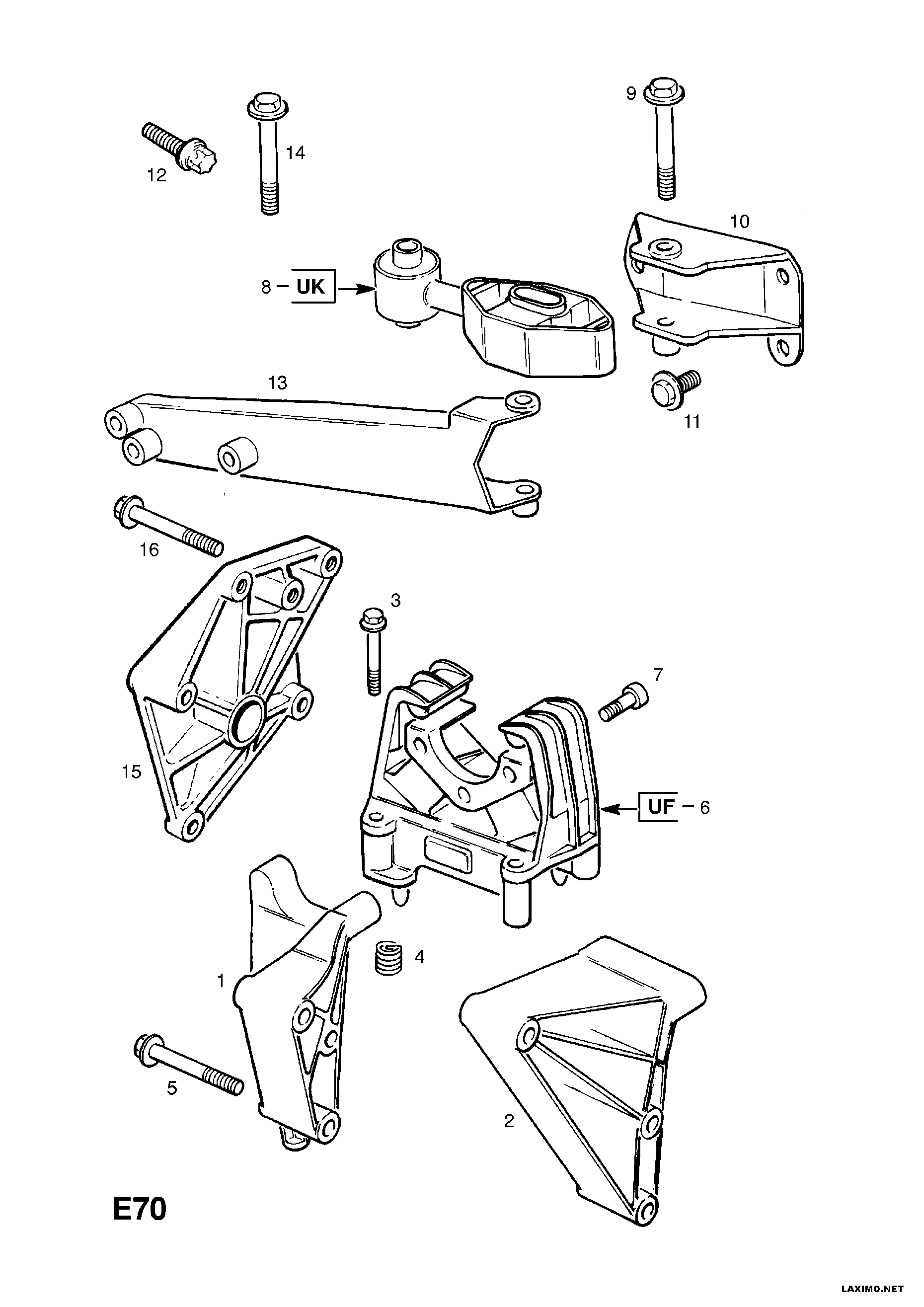 Opel 56 82 508 - Подушка, опора, подвеска двигателя unicars.by